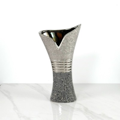 Vase gris stainless design petit format 
